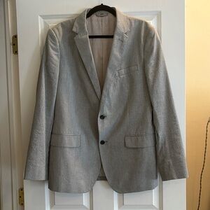 Bonobos Grey Seersucker Sport Coat 42R